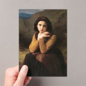 Invitations En Acrylique Mignon Innocence d'une adolescente, Bouguereau (In situ (ordinateur de poche))