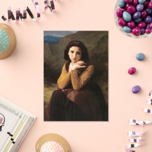 Invitations En Acrylique Mignon Innocence d'une adolescente, Bouguereau (Insitu (Célébration))