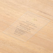 Invitations En Acrylique Minimalist Catholic Mass Wedding (Poser)