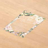 Invitations En Acrylique Mis Quince | Papillon Floral Quinceañera espagnol (Poser)