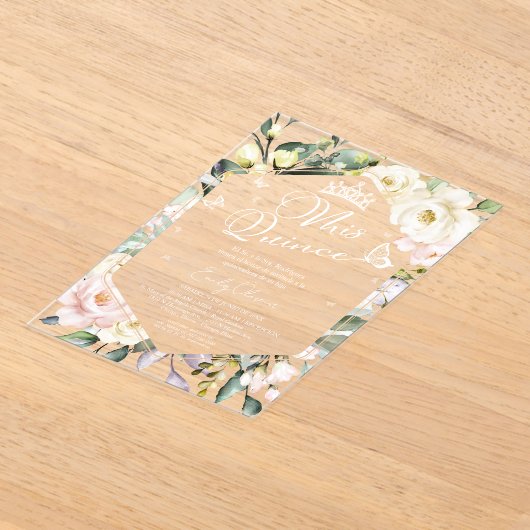 Invitations En Acrylique Mis Quince | Papillon Floral Quinceañera espagnol (Poser)