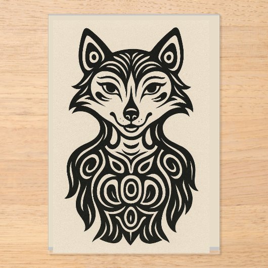 Invitations En Acrylique Miss Furry (Recto)