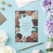 Invitations En Acrylique Mocha Plum, Berry Clay & Silk Taupe Wedding (Insitu (Mariage))