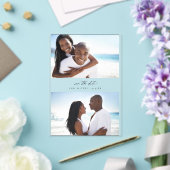 Invitations En Acrylique MOD H Duo Photo Enregistrer la date (Insitu (Mariage))