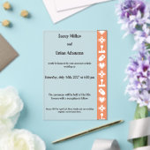 Invitations En Acrylique Mode multijoueur en mariage acrylique corail (Insitu (Mariage))