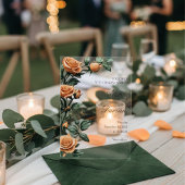 Invitations En Acrylique Modern Apricot Orange Rose Floral Acrylic Wedding