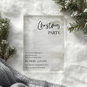 Invitations En Acrylique Modern Christmas Party Minimal