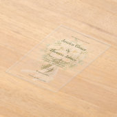 Invitations En Acrylique Modern Elegant Rose  (Poser)