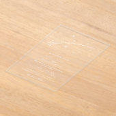 Invitations En Acrylique Modern Falling Star Celestial Wedding (Poser)