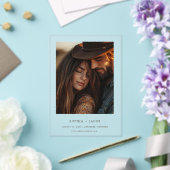 Invitations En Acrylique Modern Western Photo Boots Save the Date  (Insitu (Mariage))