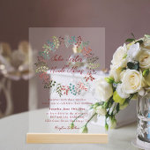 Invitations En Acrylique Moderne Dusty Blue Sea Shell Beach Ocean Mariage