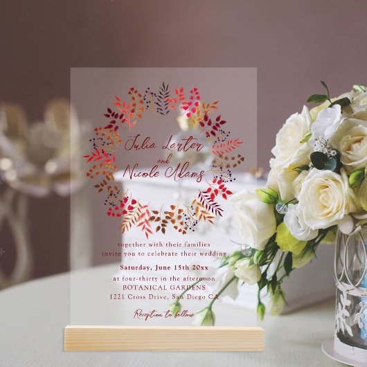 Invitations En Acrylique Moderne Dusty Blue Sea Shell Beach Ocean Mariage