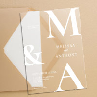 Moderne minimaliste Mariage givré