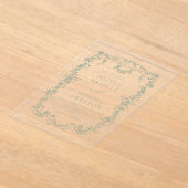 Invitations En Acrylique Monogramme Mariage victorien français (Poser)