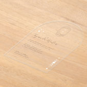 Invitations En Acrylique Moon céleste et Mariage d'arc étoilé (Poser)