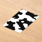 Invitations En Acrylique Motif de vache noir et blanc (Poser)
