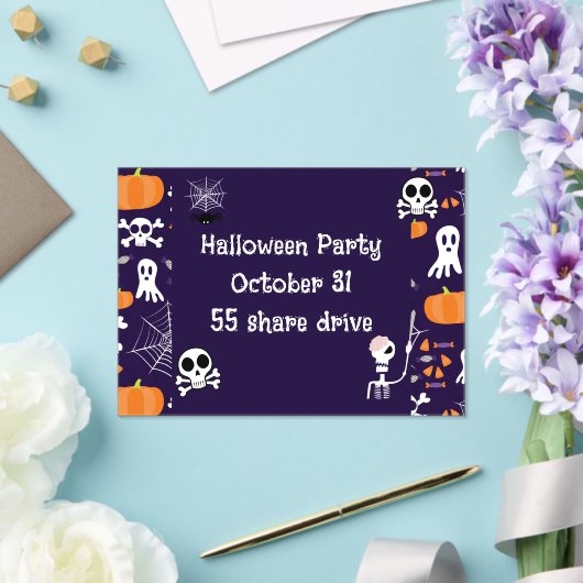 Invitations En Acrylique Motif d'Halloween amusant (Insitu (Mariage))