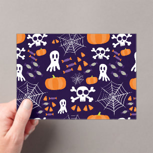 Invitations En Acrylique Motif d'Halloween amusant