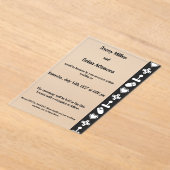 Invitations En Acrylique Multiplayer Mode in Black Acrylic Wedding (Poser)