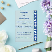 Invitations En Acrylique Multiplayer Mode in Blue Acrylic Wedding (Insitu (Mariage))