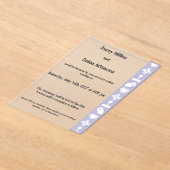 Invitations En Acrylique Multiplayer Mode in Lavender Acrylic Wedding (Poser)