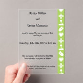 Invitations En Acrylique Multiplayer Mode in Peridot Acrylic Wedding (In situ (ordinateur de poche))