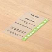 Invitations En Acrylique Multiplayer Mode in Peridot Acrylic Wedding (Poser)
