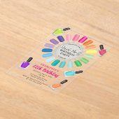 Invitations En Acrylique Nails Manicure Pedicure Mani Pedi Girls Birthday (Poser)