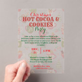 Invitations En Acrylique Noël Hot Coca & Cookies Party avec Motif (In situ (ordinateur de poche))