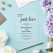 Invitations En Acrylique Nothing Fancy Just Love Casual Wedding  (Insitu (Mariage))