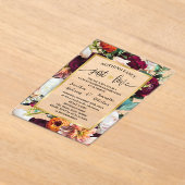 Invitations En Acrylique Nothing Fancy Just Love Elopement Wine Navy (Poser)