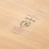 Invitations En Acrylique Notre 1er Noël En Grand-Parents Photo Acrylique (Poser)