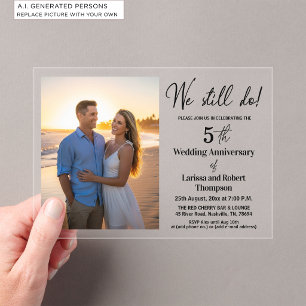 Invitations En Acrylique Nous faisons toujours des photos pour notre 5ème a