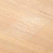 Invitations En Acrylique Nous Faisons Toujours L'Anniversaire Mariage (Poser)