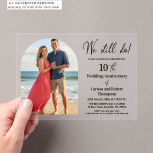Invitations En Acrylique Nous faisons toujours une photo pour notre 10ème a