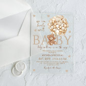 Invitations En Acrylique Nous pouvons attendre le Baby shower de l'ours