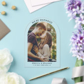 Invitations En Acrylique Nous sommes engagés Enregistrer la photo Date (Insitu (Mariage))