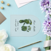 Invitations En Acrylique Nouvelle empreinte d'une main de bébé (Insitu (Mariage))