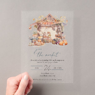 Invitations En Acrylique Nouvellement sur le marché douche de mariée en acr