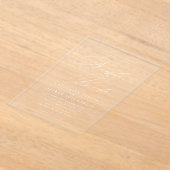Invitations En Acrylique Nuestra Boda Espagnol Langue Blanc Script Mariage (Poser)