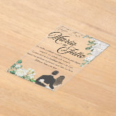 Invitations En Acrylique Nuestra Boda/Notre Mariage (Poser)