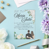 Invitations En Acrylique Nuestra Boda/Notre Mariage (Insitu (Mariage))
