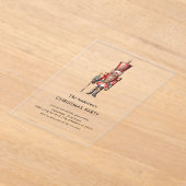 Invitations En Acrylique Nutcracker Christmas Party  (Poser)