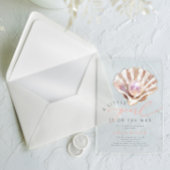 Invitations En Acrylique Ocean Little Pearl Under the Sea Baby shower