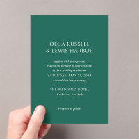 Olga Emerald Green Mariage moderne