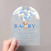 Invitations En Acrylique On peut attendre Teddy Bear Baby shower (In situ (ordinateur de poche))