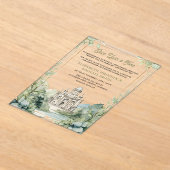 Invitations En Acrylique Once Upon a Time Fairytale Castle Wedding (Poser)
