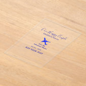 Invitations En Acrylique One happy Couple let's adventure begins wedding co (Poser)