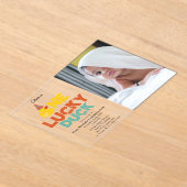 Invitations En Acrylique One Lucky Duck Invite 1st First Birthday Photo (Poser)
