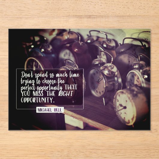 Invitations En Acrylique Opportunité appropriée (Recto)